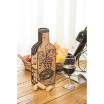 Wood and wire online wall wine cork holder